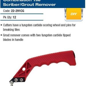 Combination Tile Scriber-Grout Remover
