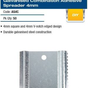 Galvanised Combination Adhesive Spreader 4mm