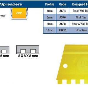 Plastic Adhesive Spreader 10mm