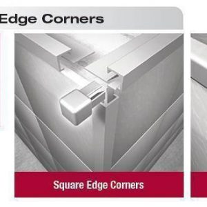 Alum Square Edge Corners 2 Pack 12mm