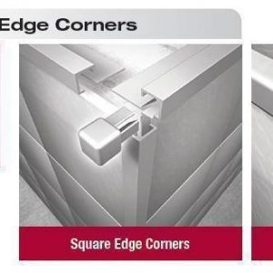 Alum Square Edge Corners 2 Pack 8mm
