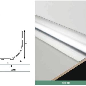 Aluminium All Purpose Cove Trim  3.6metre