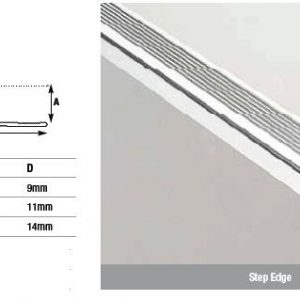 Aluminium Step Edge Trim  3metre