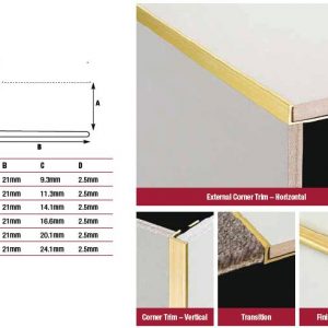 Brass LShape Trim