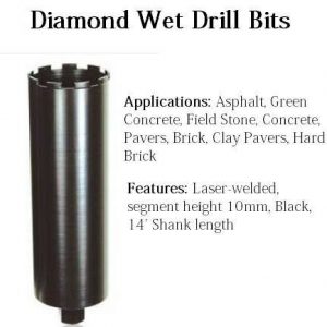 DIAMOND WET D-BIT 400MM X 63MM