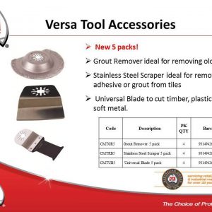 Versa Tool - Diamond Grout Remover - 5pack