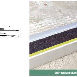 Commercial Aluminium Stair Tread with Illumination
