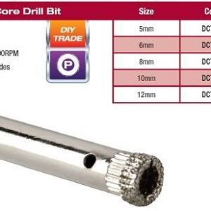 Diamond Coated Core Drill Ribbed 10mm