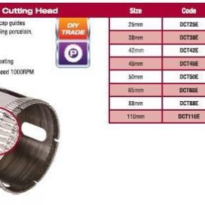 Diamond Hole Cutting Head 65mm