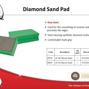 Diamond Sand Pad - 400 Grit