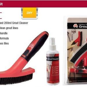 Grout Brush with handle and Grout Cleaner