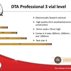 DTA Professional 3 Vial Level 2000mm