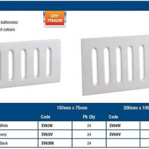 Vent 150 x 75