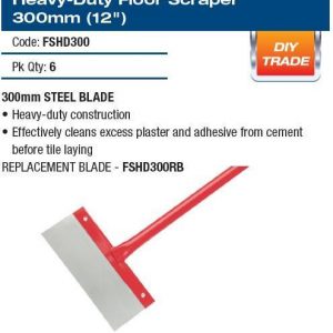 Heavy-Duty Floor Scraper 300mm 12inch