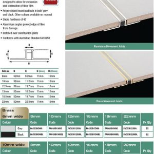 Brass Movement Joint 8mm x 10mm x 3m