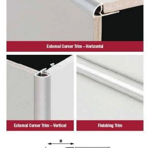 PVC Round Edge Trim  2.5metre