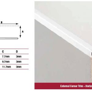 PVC Square Edge Trim  2.5metre