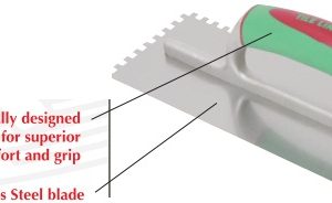 Professional Notched Trowel Stainless Steel 4mm