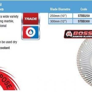 BOSS Super Turbo Rim Diamond Blade 300mm 12inch