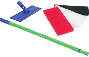 Scouring Pads & Float Red  Medium