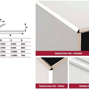 Stainless Steel Round Edge Trim  2.5metre