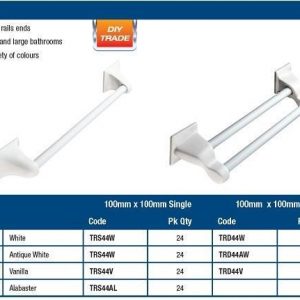 Rail Ends Dual - 100mm x 100mm