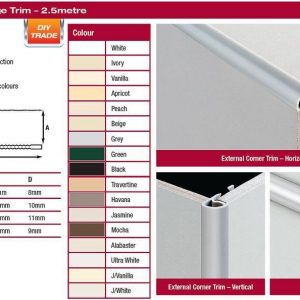 12mm PVC Trim x 2.5m