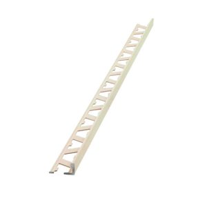 L Profile Aluminium 9mm Alabaster x 3m