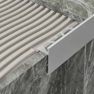 All-Edge Profile Aluminium 10mm Matt Silver x 3m