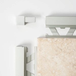 All-Quad Corner Piece Aluminium 6mm White 2pk