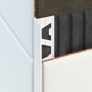 L Profile Aluminium 10mm White x 3m